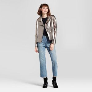 WHO WHAT WEAR Pearl & Metal Stud High Rise Denim 6